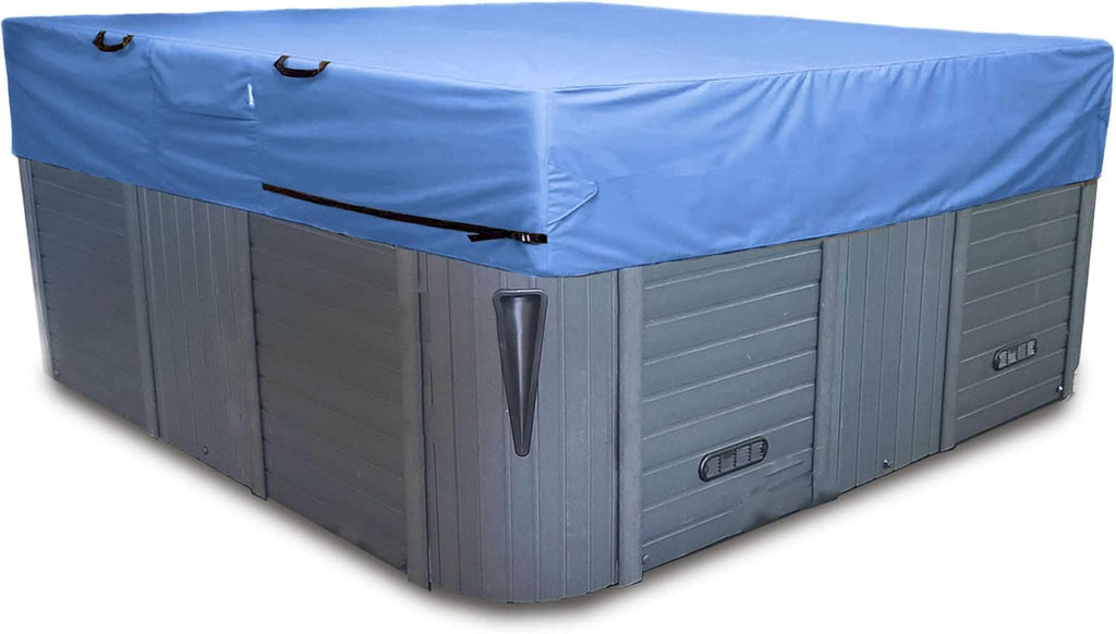 Polyester Outdoor Hot Tub Cover, 90 x 90 x 20, Khaki Y76253