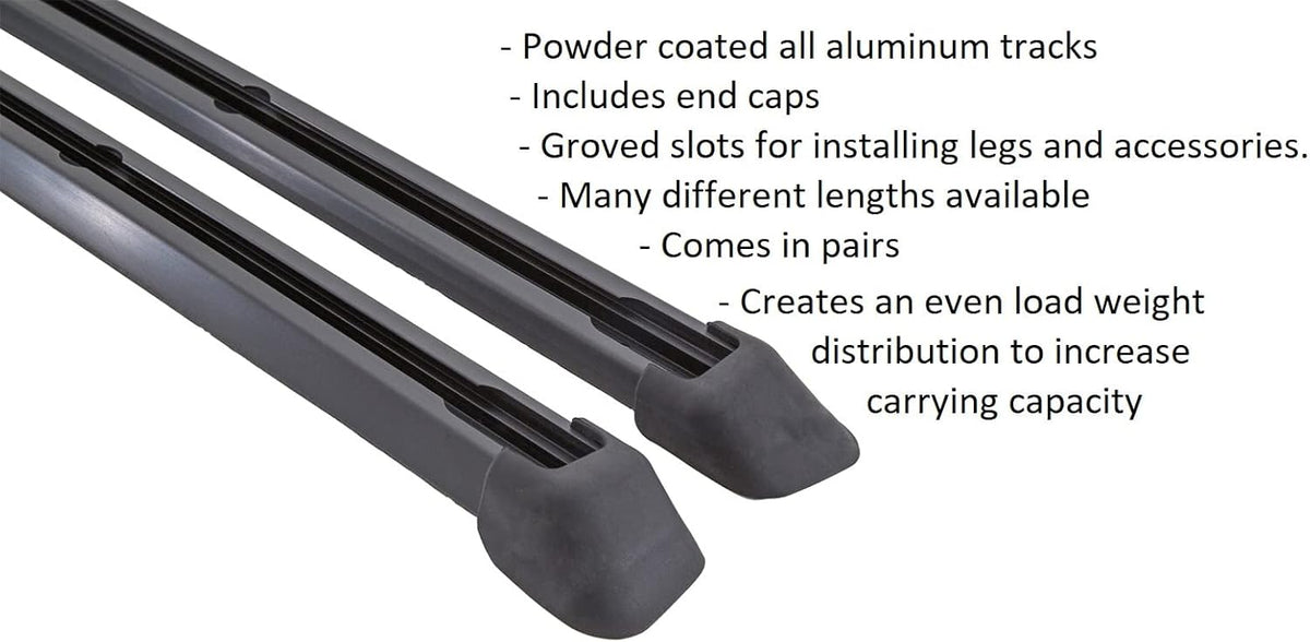 Black Cap Topper Tonneau Cover for Truck Tracks (70") M6229