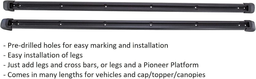 Black Cap Topper Tonneau Cover for Truck Tracks (70") M6229