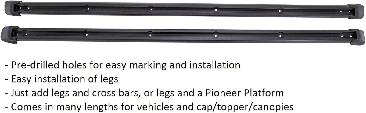 Black Cap Topper Tonneau Cover for Truck Tracks (70") M6229