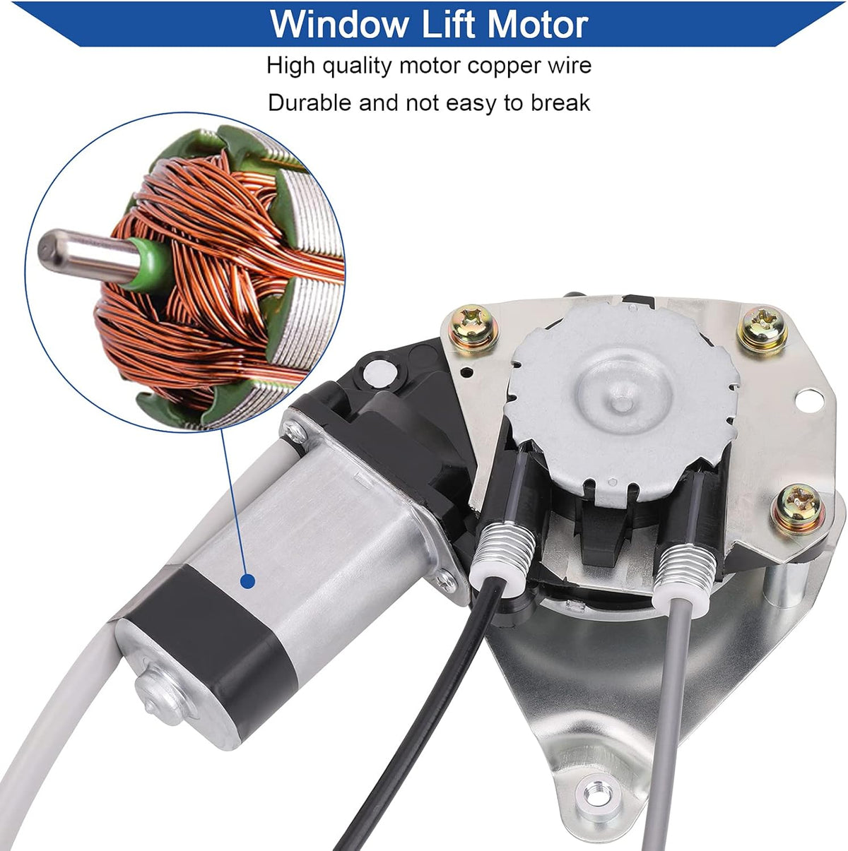 Rear Left Driver Side Power Window Lift Regulator & Motor Assembly Compatible with Jeep Liberty H5059