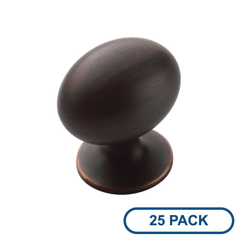 Oil Rubbed Bronze Oval Cabinet Knob L49310
