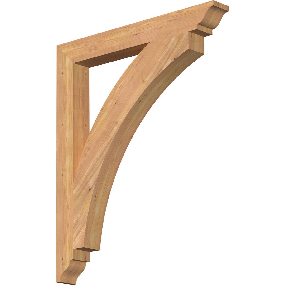 3 1/2x22W x 30x22D x 36x22H Western Red Cedar Bracket J397
