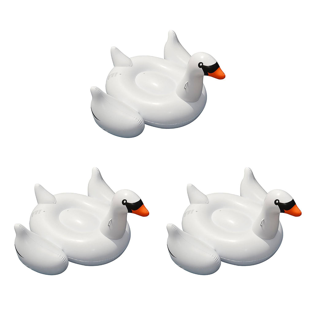 3-Pack 75-Inch Inflatable Swan Floats U21095