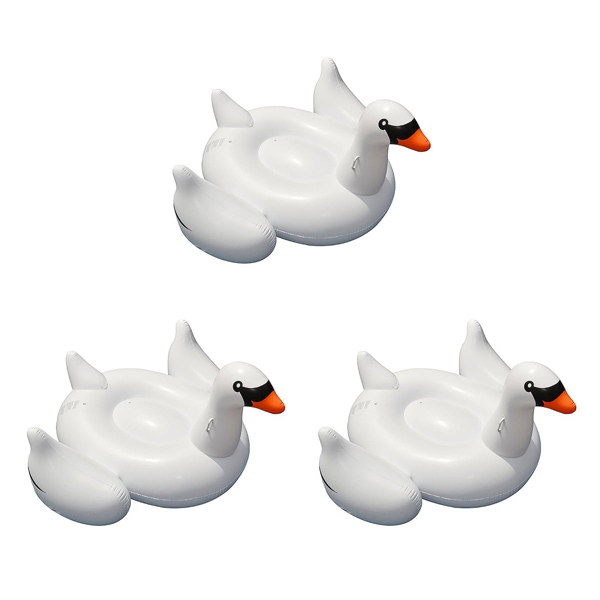 3-Pack 75-Inch Inflatable Swan Floats U21095