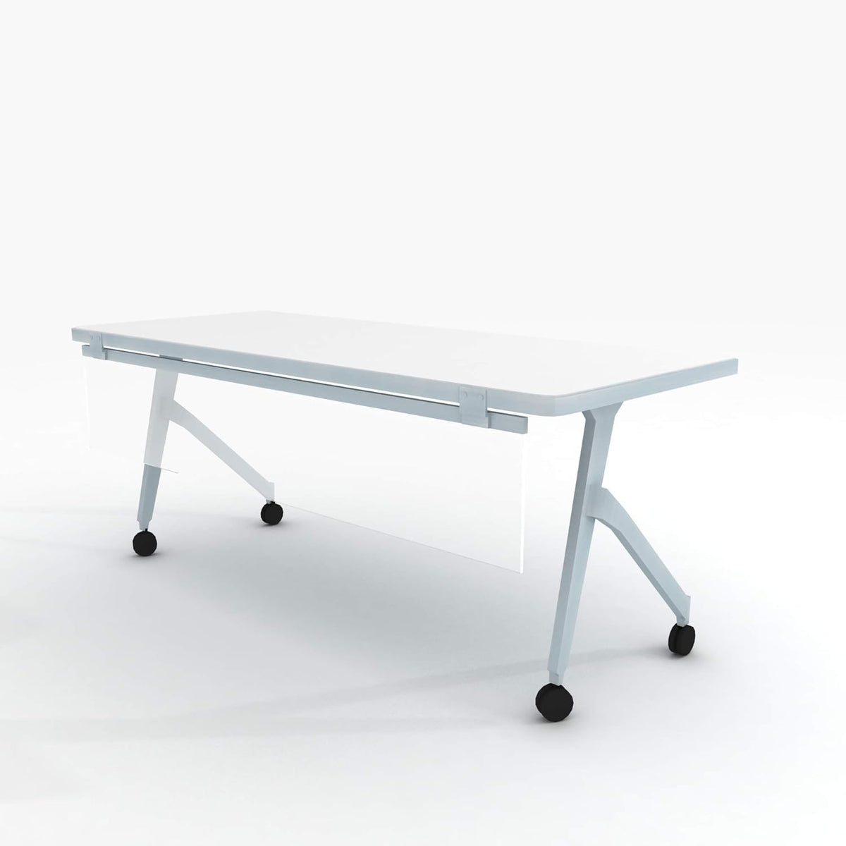 12" Frosted Acrylic Modesty Panel with Aluminum Frame F24690
