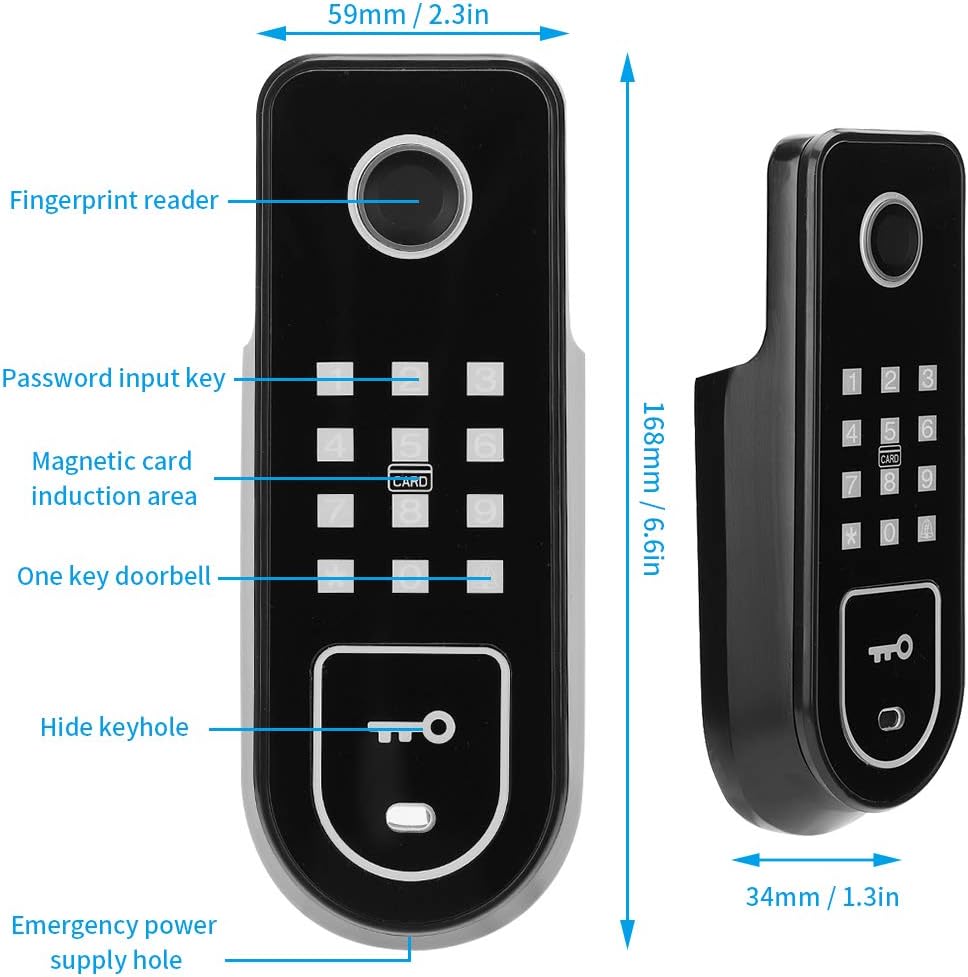 Keyless Entry Electronic Door Lock, Pack of 2 M48009