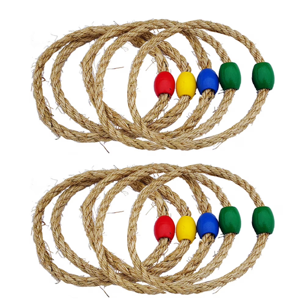 Natural Rope Ring Toss Wooden Toy Beach Toys I433275