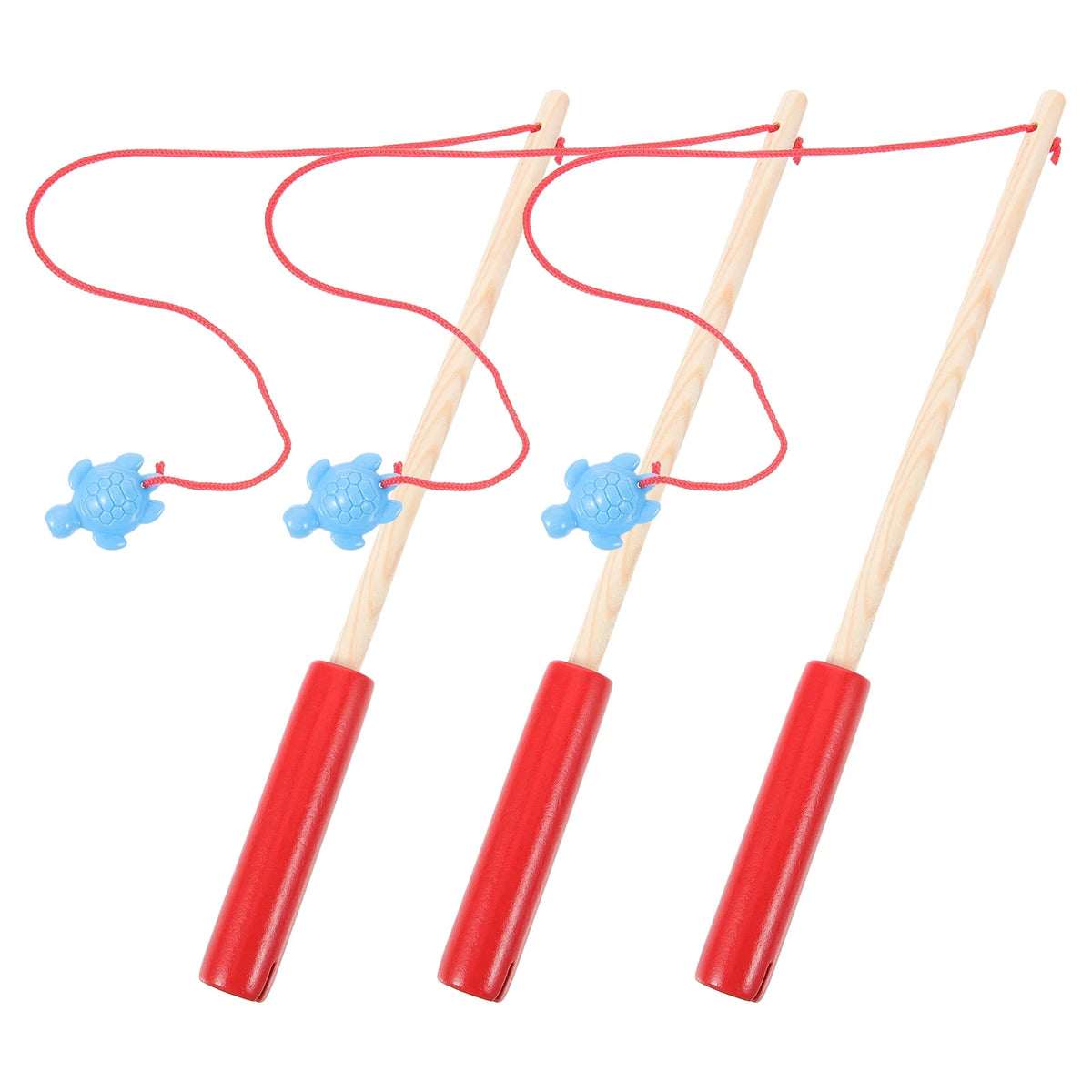 6 Pcs Wooden Magnetic Fishing Rod Puzzle Toy N804