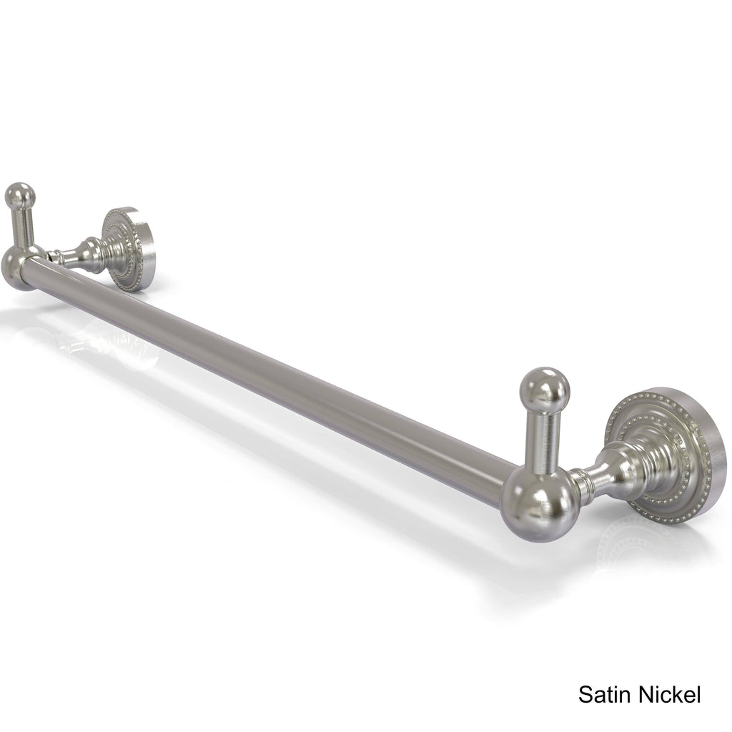 24 inch Towel Bar with Integrated Hooks - Satin Nickel T553525