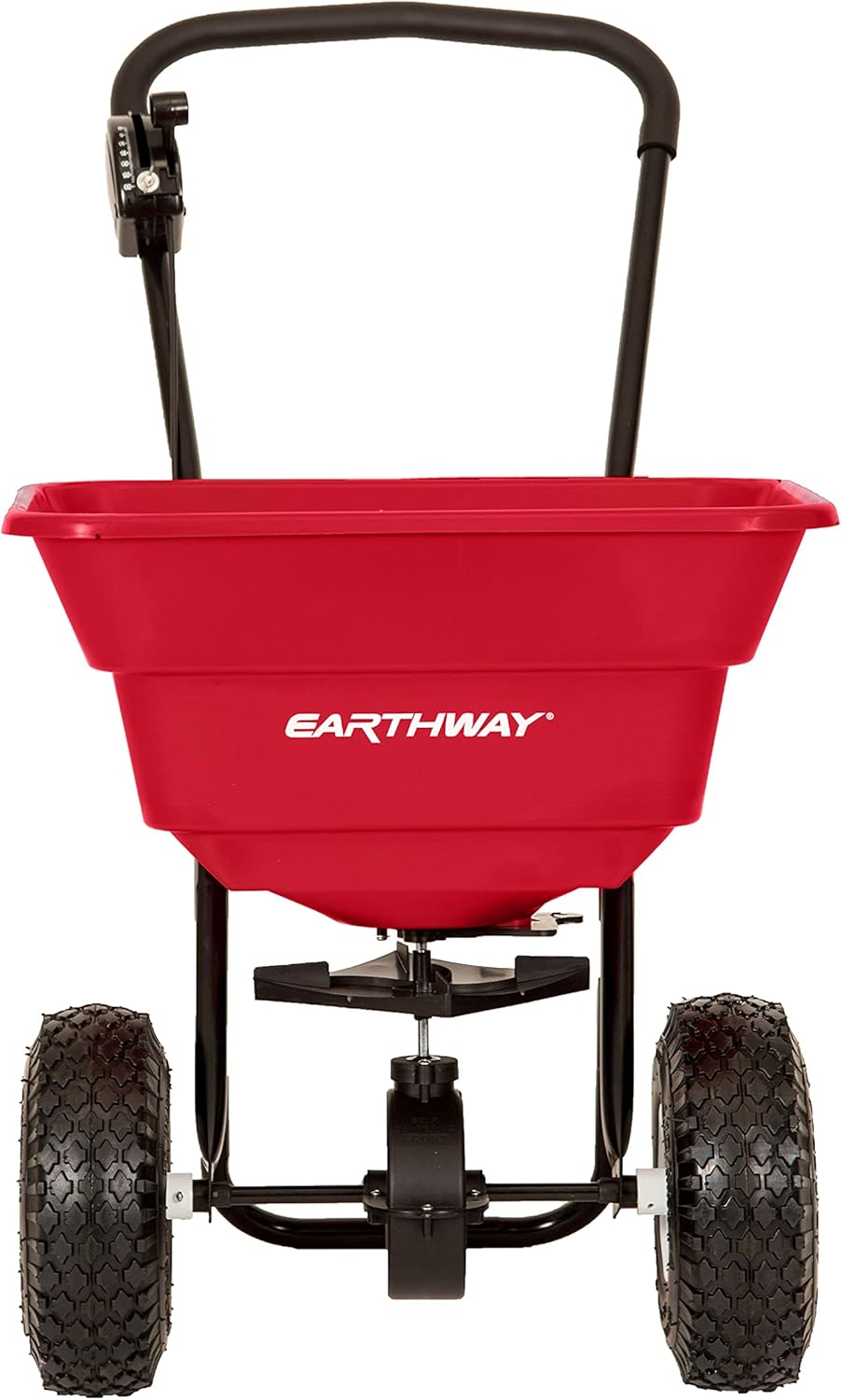 80 LBS Walk Behind Broadcast Spreader with Pneumatic Tires I668