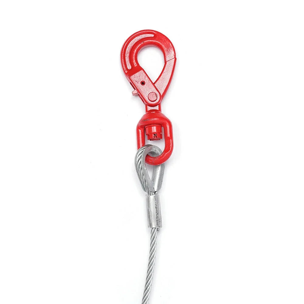 3/8" x 50inch Self Locking Steel Winch Cable with Swivel Hook E4088