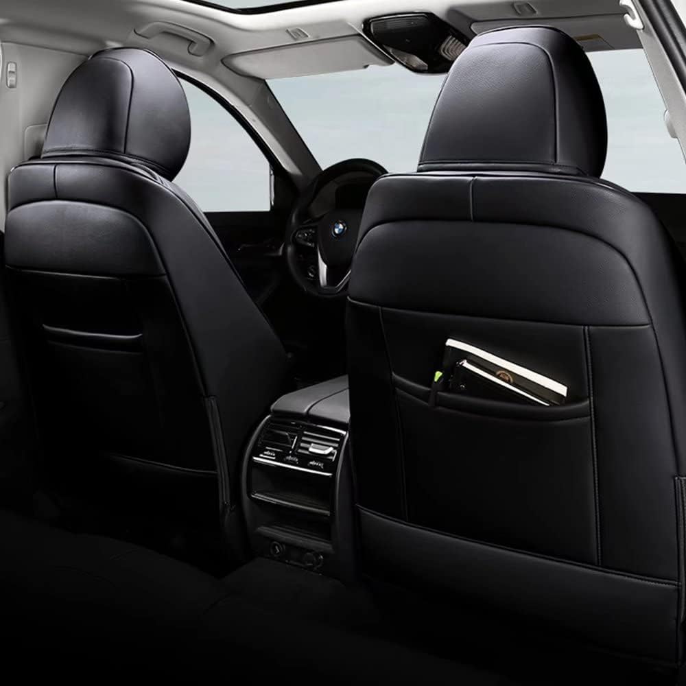 Black Faux Leather Front Seat Covers for Ford Escape V509