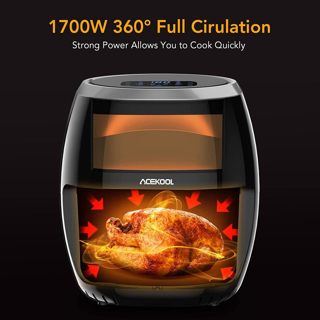 8.5 QT Digital LED Touch Screen Air Fryer with Viewing Window K953