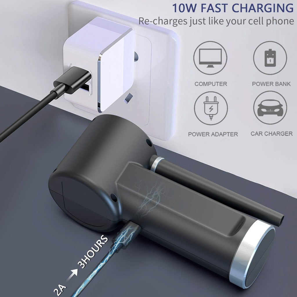 Compressed Air Duster, 33000 RPM Electric Air Can, 6000mAh Rechargeable Battery K4424