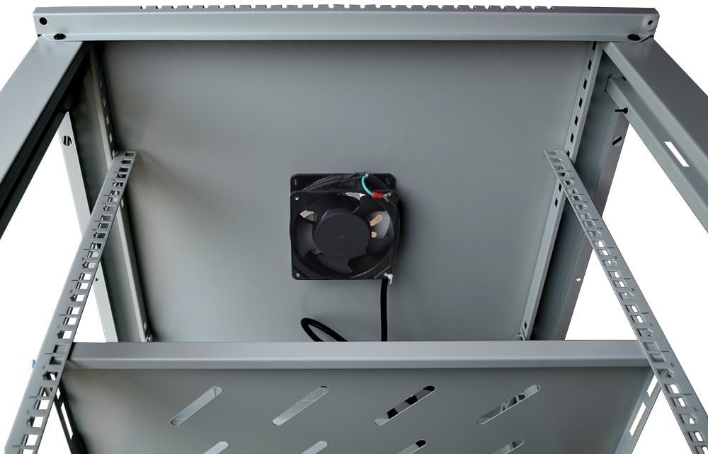 18U Wall Mount Gray IT Network Server Rack Cabinet Enclosure 24 Inch Depth Y785