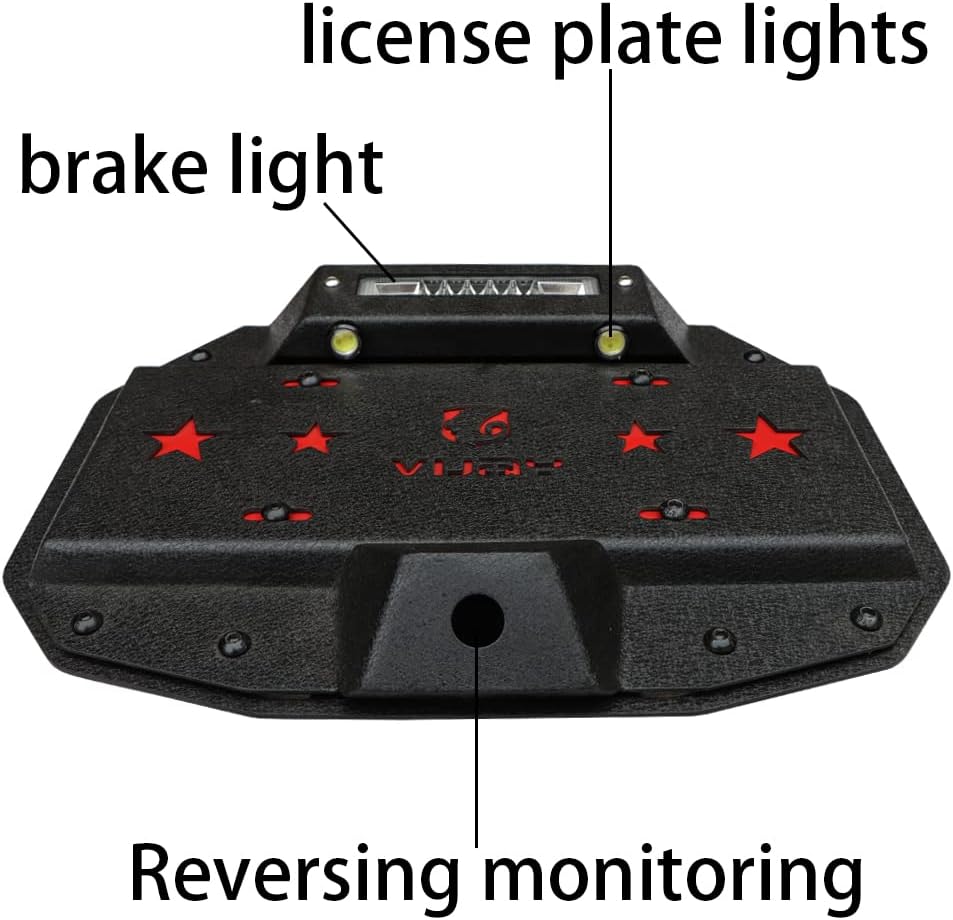 Spare Tire Delete License Plate Relocation Kit with Plate Light & Third Brake Light L565030