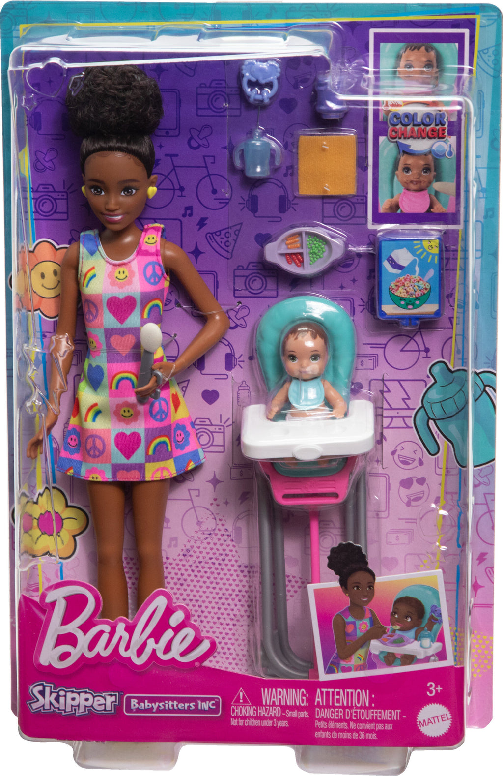 10 Piece Barbie Doll and Baby Playset M99903