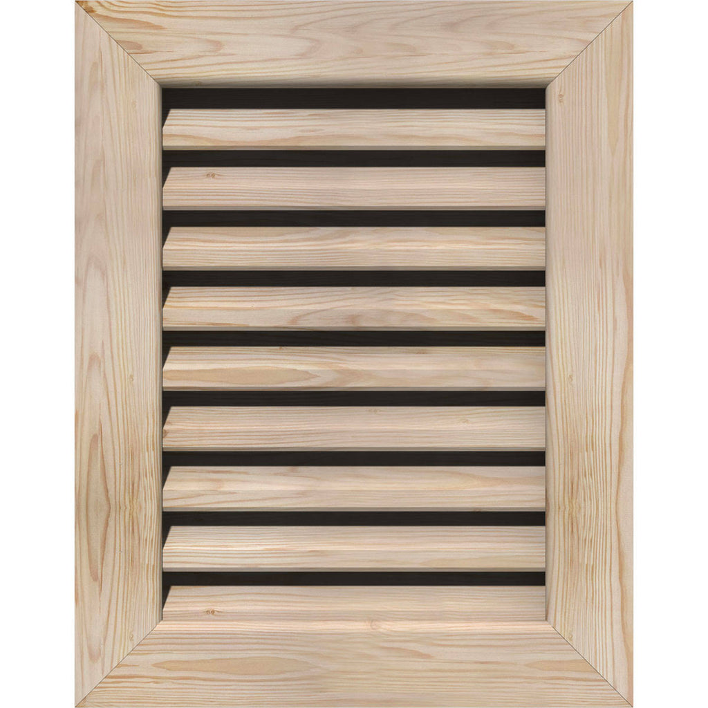 Unfinished Functional Vertical Gable Vent B8113