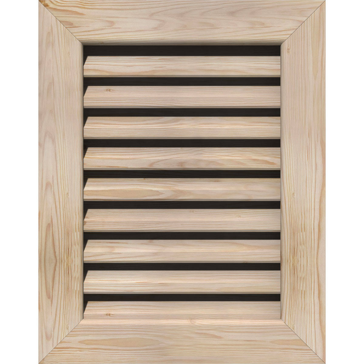Unfinished Functional Vertical Gable Vent B8113