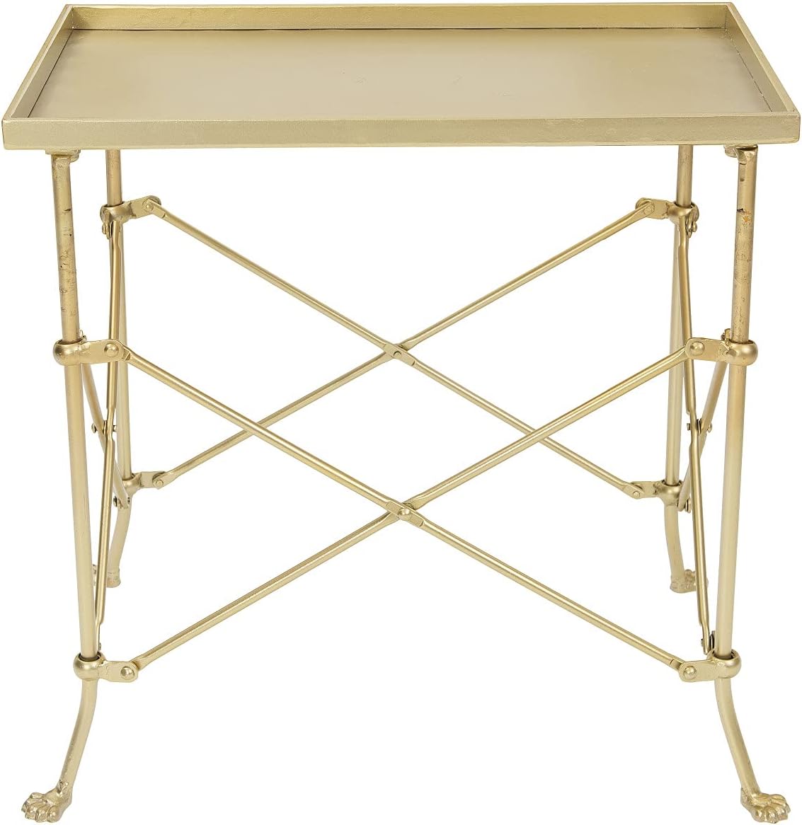 Gold Metal Rectangle Table H17777