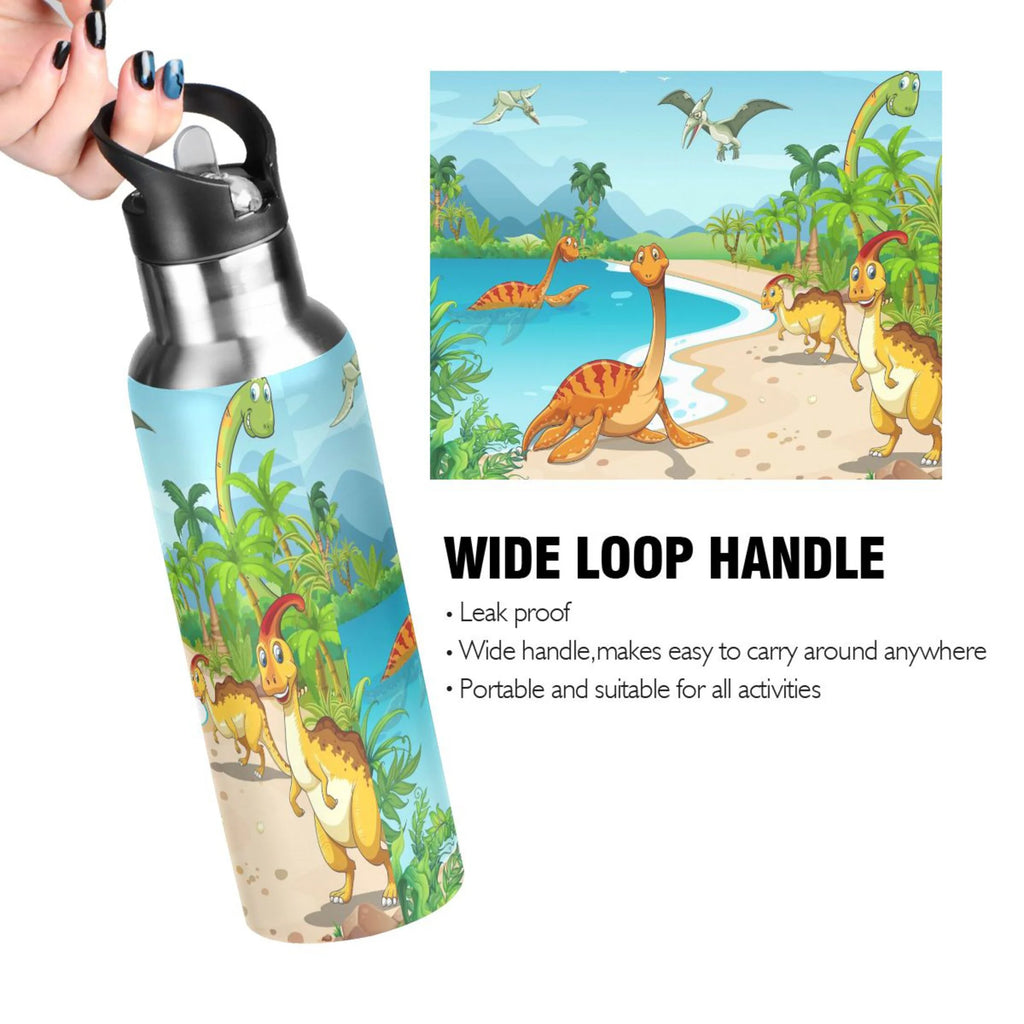 Stainless Steel Vacuum Insulated Water Bottle with Straw Lid 20 OZ S62081