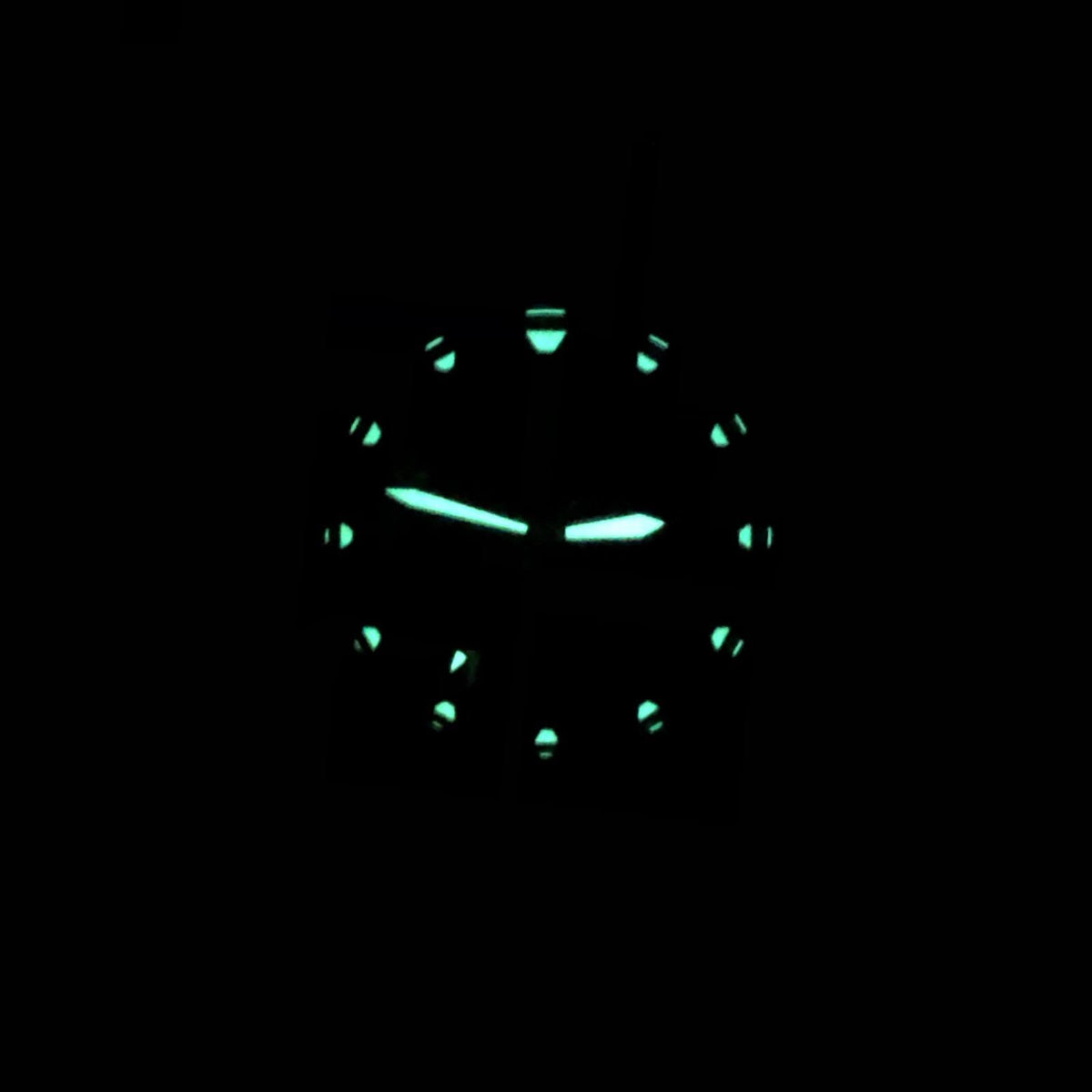 Black Dial Black Case Black Nylon Watch P8383