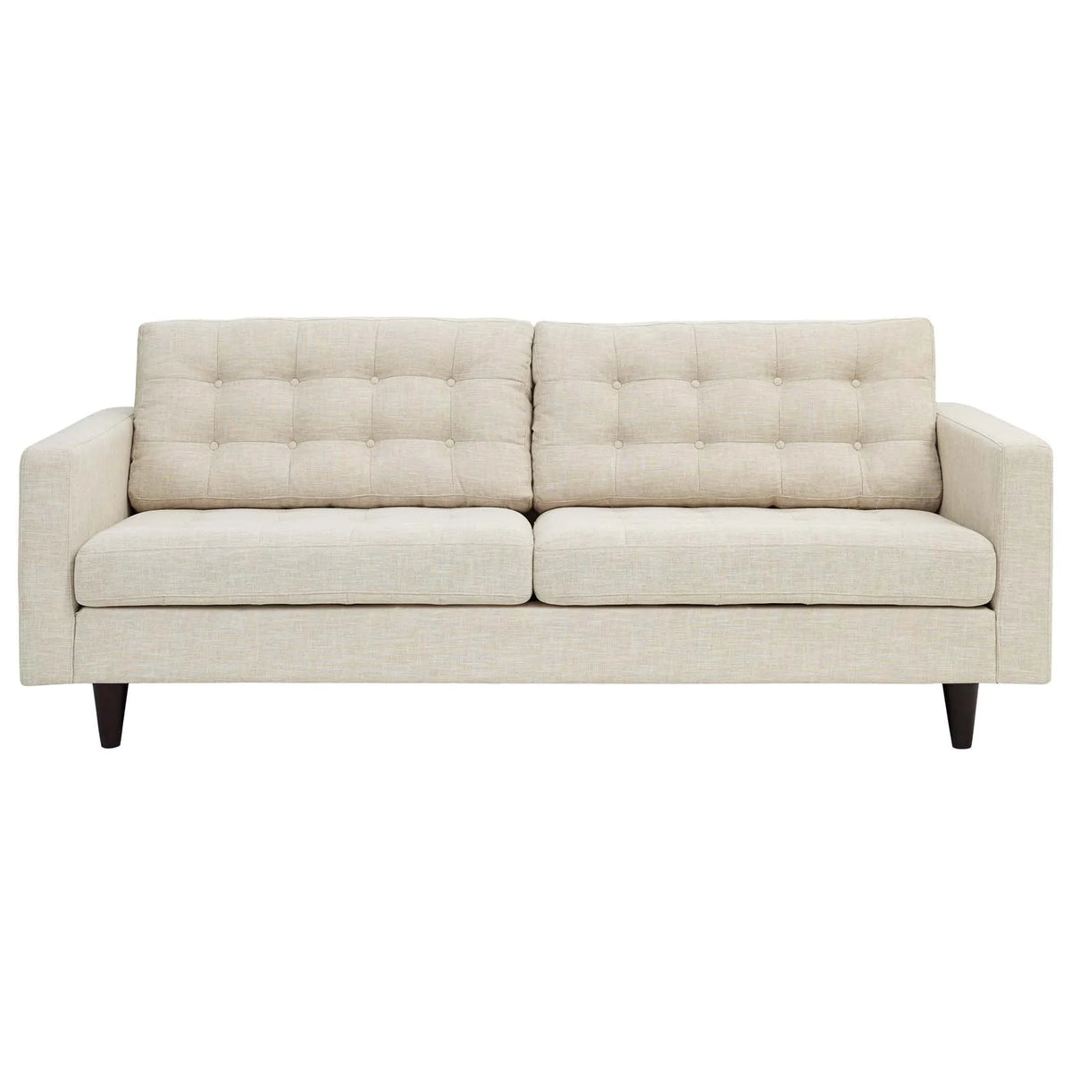 Beige Upholstered Fabric Sofa R11545