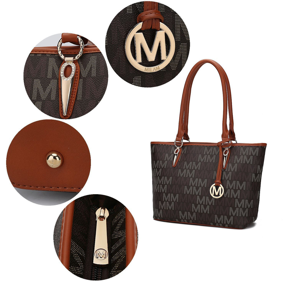 Tan 4-Piece Tote Set X854