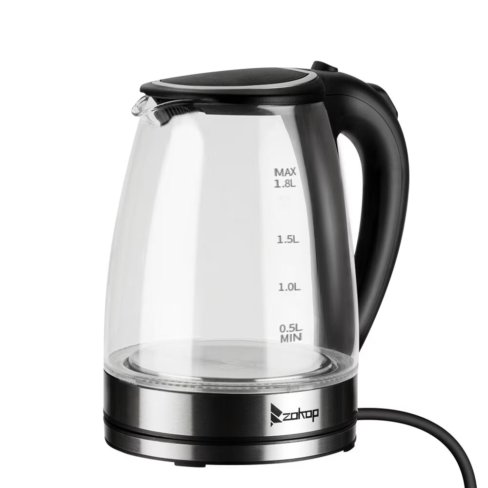 1.8L Glass Electric Kettle with Auto Shut-Off U16494