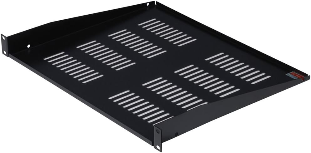 1U Vented Rack Mount Accessory Shelf Pack of 2 Y983