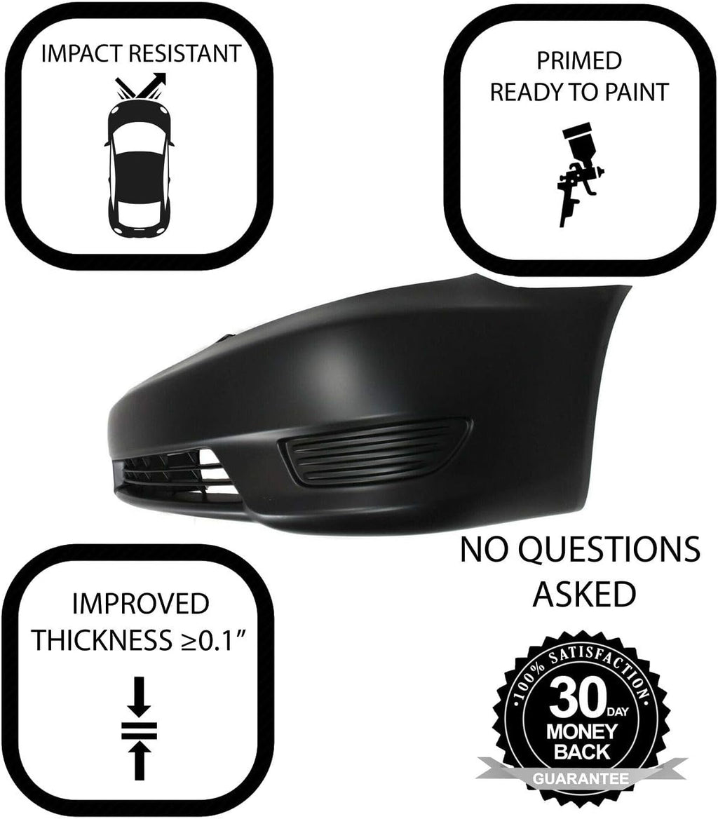 Front Plastic Bumper Cover Fascia for 2005-2006 Toyota Camry Sedan, Primed F709