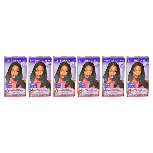 Jet Black Hair Color Pack of 6 Y1282