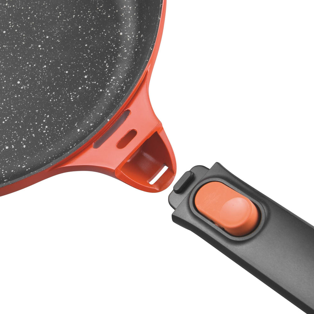 9.5x22 Cast Aluminum Non-Stick Covered Saute Pan Z651