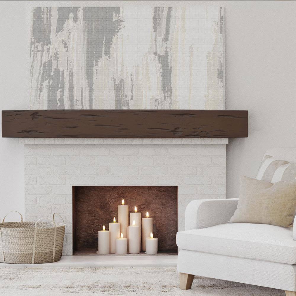 Pecky Cypress Faux Wood Fireplace Mantel K3686
