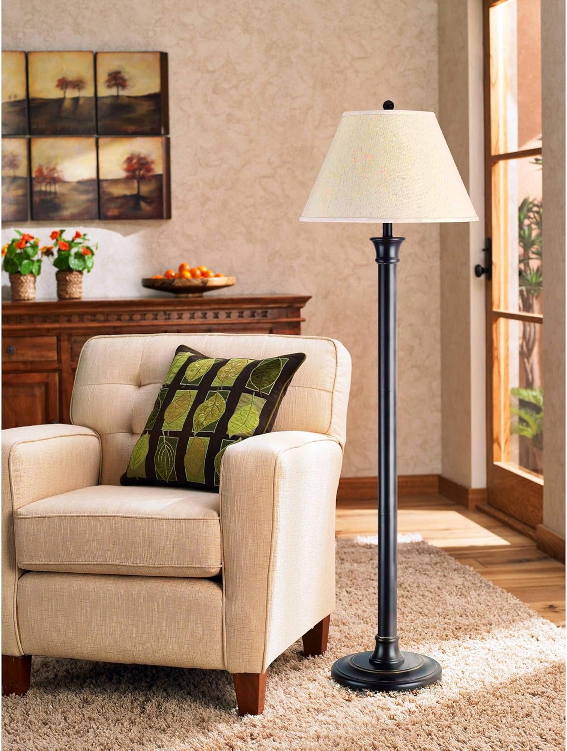 Antique Bronze Floor Lamp A663
