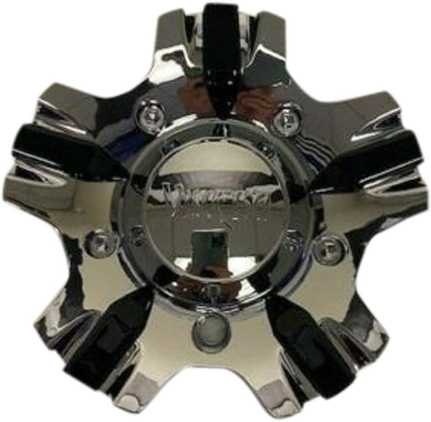 Chrome and Black Wheel Center Cap B6991