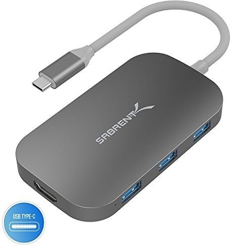 8-in-1 USB Type-C Hub with HDMI Output, 3 USB 3.0 Ports, SD/MicroSD Card Reader D878886