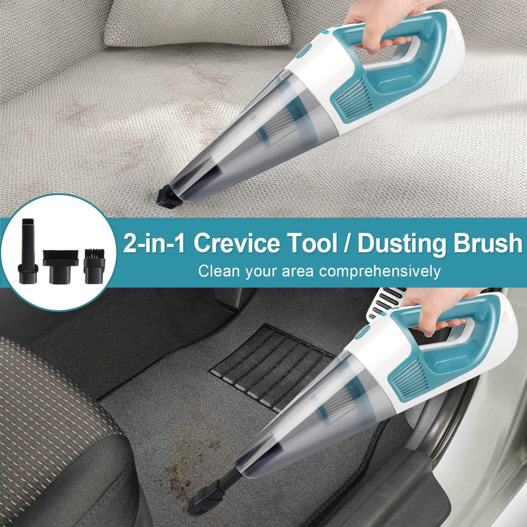 Handheld Vacuum Cordless 9000PA High Power, Rechargeable with LED, Dry/Wet, Pack of 2 E30705