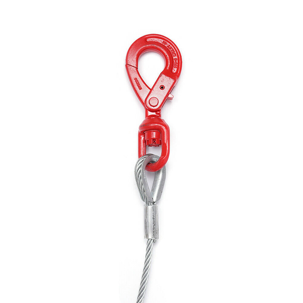 3/8" x 50inch Self Locking Steel Winch Cable with Swivel Hook E4088