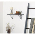 Weathered Gray Wall Shelf V24285