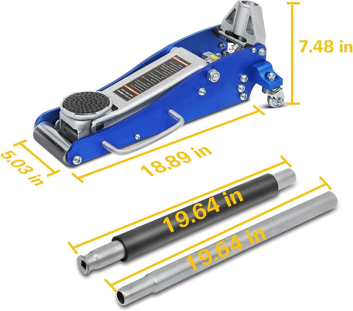1.5 Ton Low Profile Hydraulic Floor Jack R62812