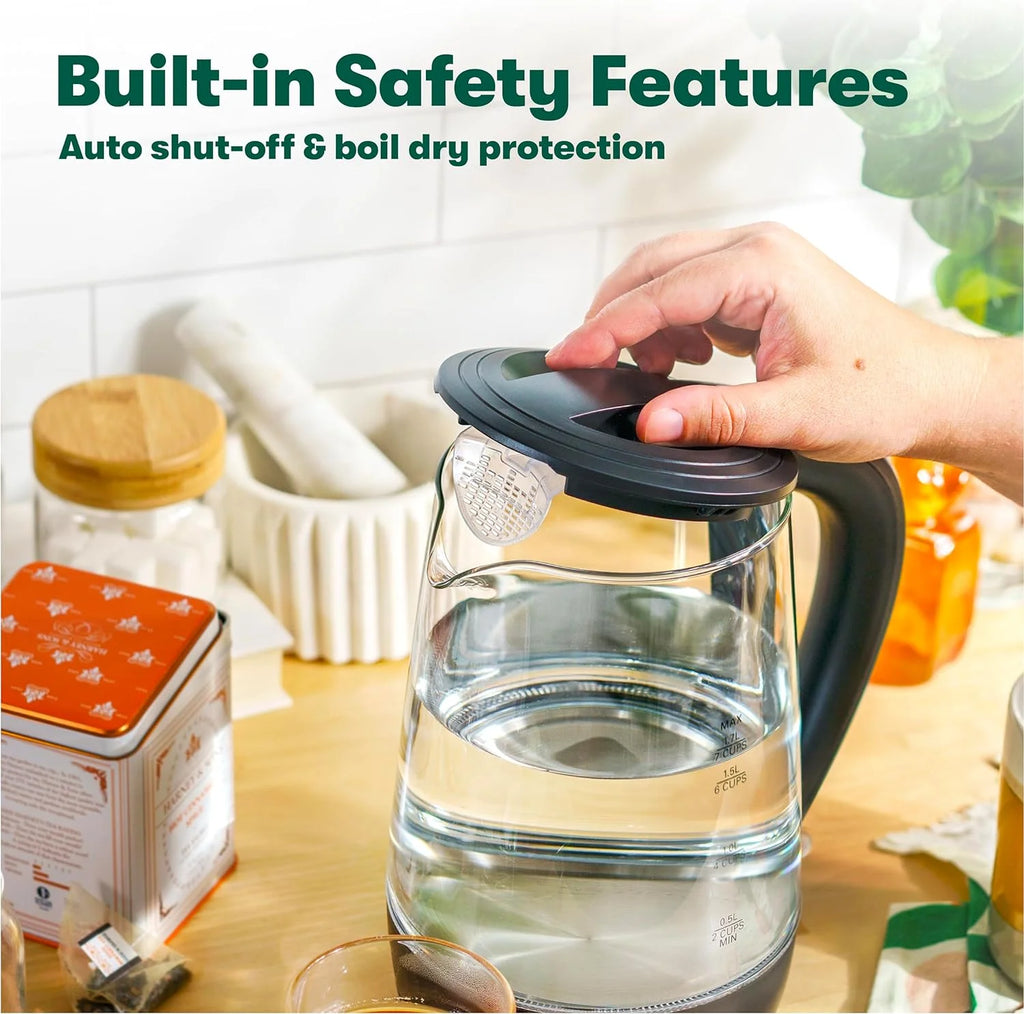 Black Glass Electric Kettle B32699