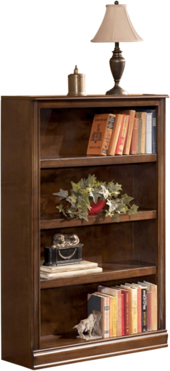 Brown 3 Adjustable Shelves Bookcase U75446