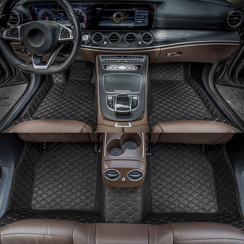 Car Floor Mats for Mazda CX-9 2007-2022 All Weather Non-Slip Leather Floor Liners S161753