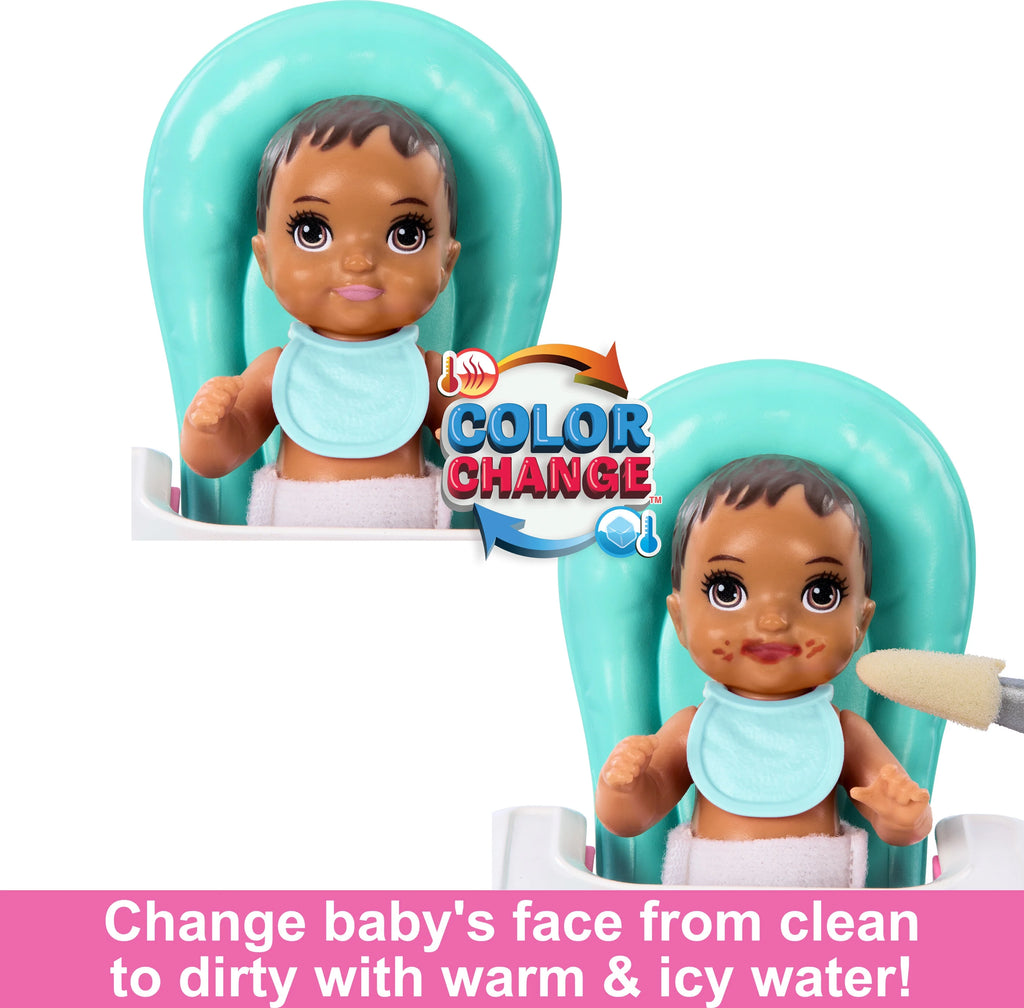 10 Piece Barbie Doll and Baby Playset M99903