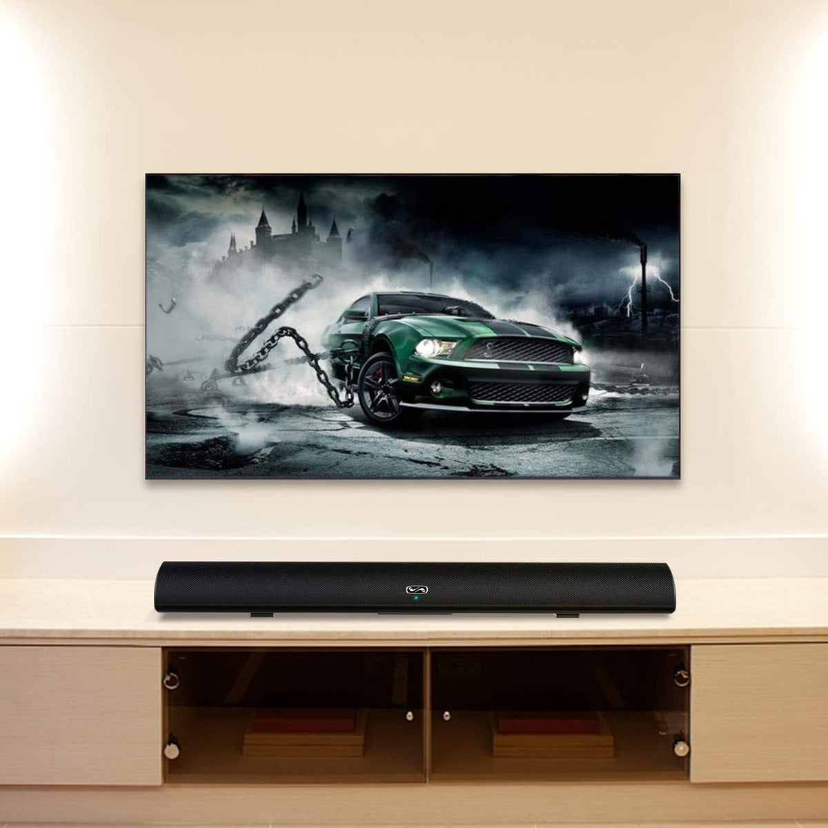 40 Inch TV Sound Bar, Wired and Wireless Soundbar Speaker (Renewed) Pack of 2 D772886