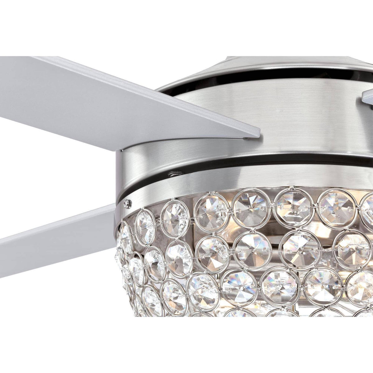 Brushed Nickel 4 Blade LED Ceiling Fan with Remote H701