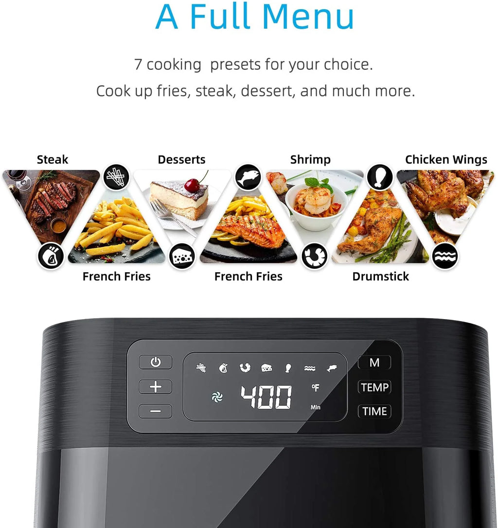 5.8 QT Stainless Steel Air Fryer B9005