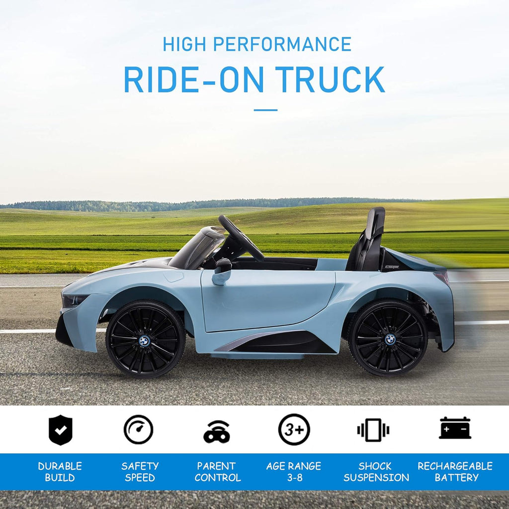 Blue BMW I8 Coupe Electric Kids Ride-On Car 6V Battery Powered Toy with Remote Control Y200277